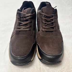 Rockport Dickinson Mens Sneaker Brown 9 Leather Athletic Casual Shoes NWOT